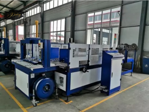 Automatic PP belt carton box tying package machine